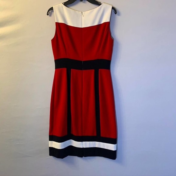 Isabella DeMarco Tahari Levine Colorblock Dress 4 - Picture 6 of 6